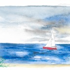 Segelboot in der Ostsee